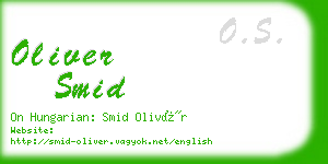 oliver smid business card